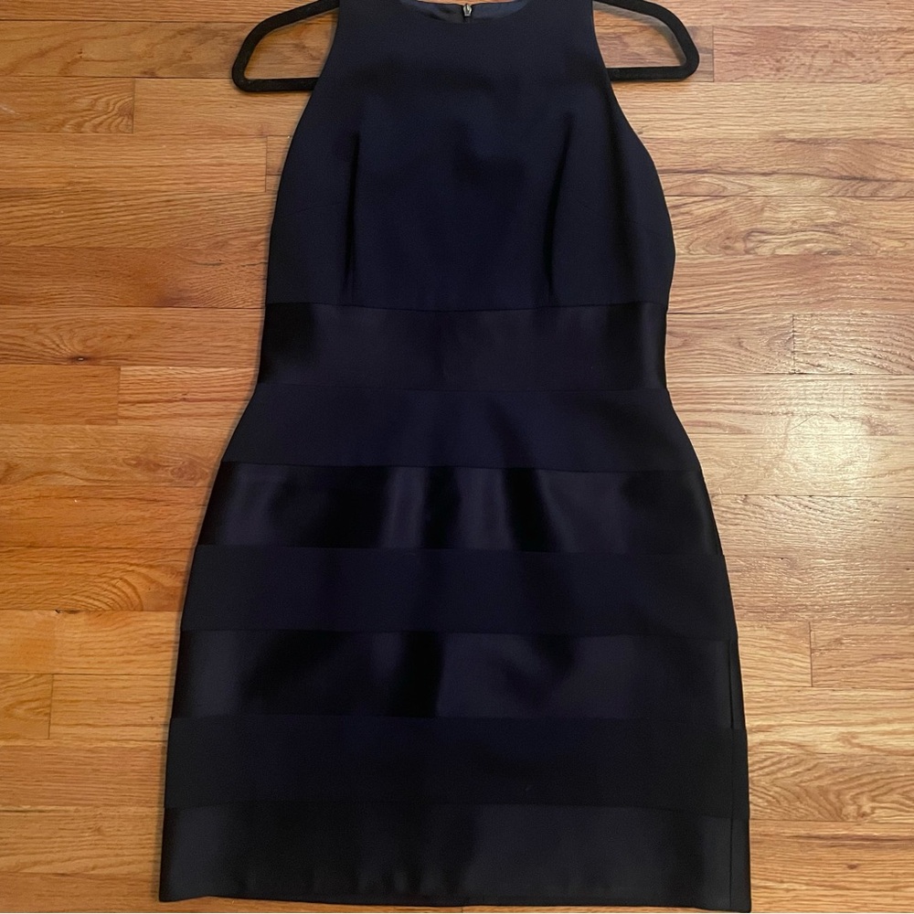 Laundry by Shelli Segal Black Stripe Dress